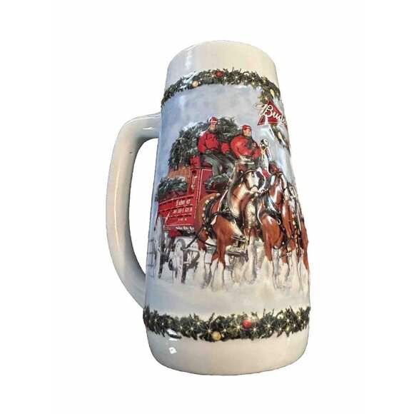 Anheuser Busch Budweiser CS699 A Holiday Tradition 7" Stein Original Box 2009 - Picture 4 of 5